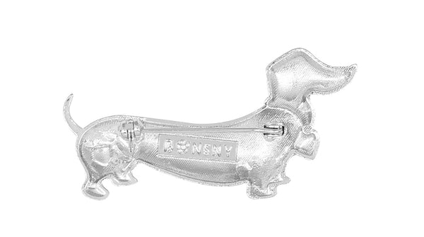Statement Alloy Enamel Smile Dachshund Dog Brooches Clothes Scarf Decoration Jewelry Pin For Women Girls Gift Bijoux | Vimost Shop.