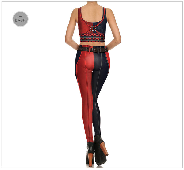 Star Wars Cosplay Costume For Women Wonder Captain America Deadpool Woman Croped Tops Leggings Sets | Vimost Shop.