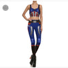 Star Wars Cosplay Costume For Women Wonder Captain America Deadpool Woman Croped Tops Leggings Sets | Vimost Shop.