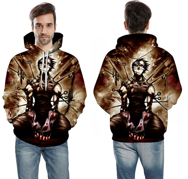 Men/women Tracksuits Tops Print  Hooded Anime Tokyo Ghoul Kaneki Ken 3D Hoodies Thin Autumn Sweatshirts | Vimost Shop.