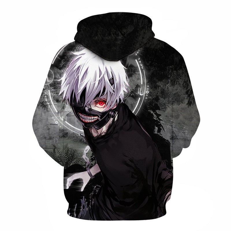 Men/women Tracksuits Tops Print Hooded Anime Tokyo Ghoul Kaneki Ken 3D Hoodies Thin Autumn Sweatshirts | Vimost Shop.