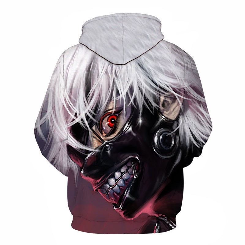 Men/women Tracksuits Tops Print Hooded Anime Tokyo Ghoul Kaneki Ken 3D Hoodies Thin Autumn Sweatshirts | Vimost Shop.