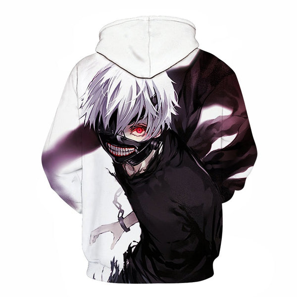 Men/women Tracksuits Tops Print  Hooded Anime Tokyo Ghoul Kaneki Ken 3D Hoodies Thin Autumn Sweatshirts | Vimost Shop.