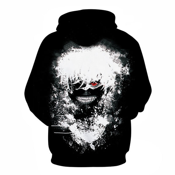 Men/women Tracksuits Tops Print  Hooded Anime Tokyo Ghoul Kaneki Ken 3D Hoodies Thin Autumn Sweatshirts | Vimost Shop.