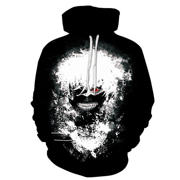 Men/women Tracksuits Tops Print  Hooded Anime Tokyo Ghoul Kaneki Ken 3D Hoodies Thin Autumn Sweatshirts | Vimost Shop.