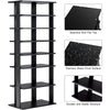 7-Tier Dual 14 Pair Shoe Rack Free Standing Concise Shelves Storage 2 Different Heights Shelves Durable Construction | Vimost Shop.