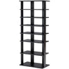 7-Tier Dual 14 Pair Shoe Rack Free Standing Concise Shelves Storage 2 Different Heights Shelves Durable Construction | Vimost Shop.
