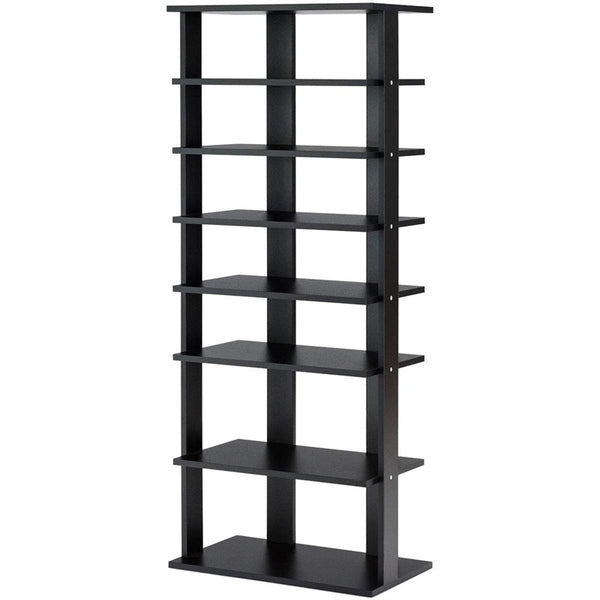 7-Tier Dual 14 Pair Shoe Rack Free Standing Concise Shelves Storage 2 Different Heights Shelves Durable Construction | Vimost Shop.