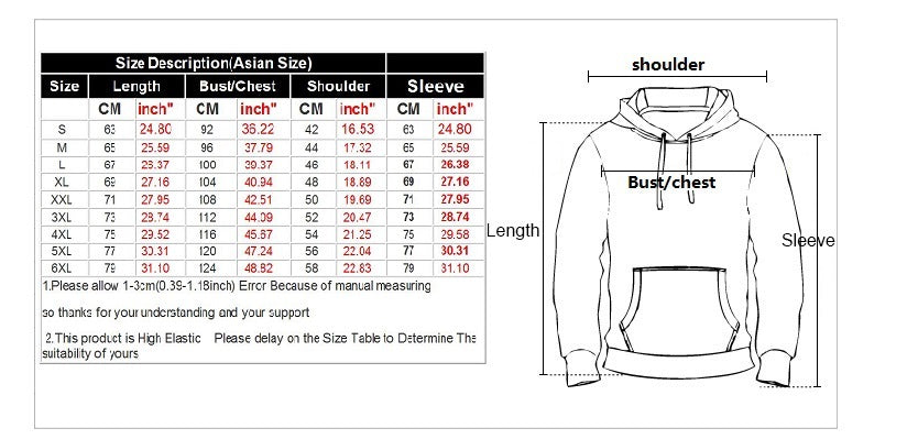 Fashion Autumn Winter Thin 3d Sweatshirts Men/Women Hooded Hoodies Print Wolf demon Hoody Pullover | Vimost Shop.