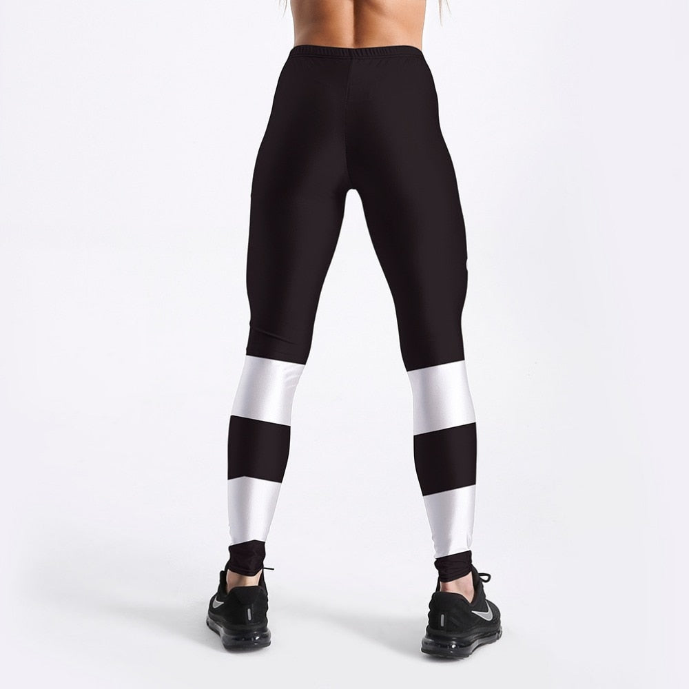 Fashion Workout Women Leggings Fitness Athleisure Clothing White Letter Printed Leggings S-4XL | Vimost Shop.