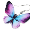 Acrylic Big Bright-coloured Butterfly Insect Earrings Dangle Drop Novelty Jewelry For Women Girls Ladies Teens Accessory | Vimost Shop.