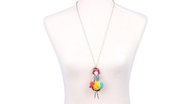 Statement Shell Dress Doll Necklace Pendant Long Chain Collar New Fashion Accessories Jewelry For Women Christmas Gift | Vimost Shop.