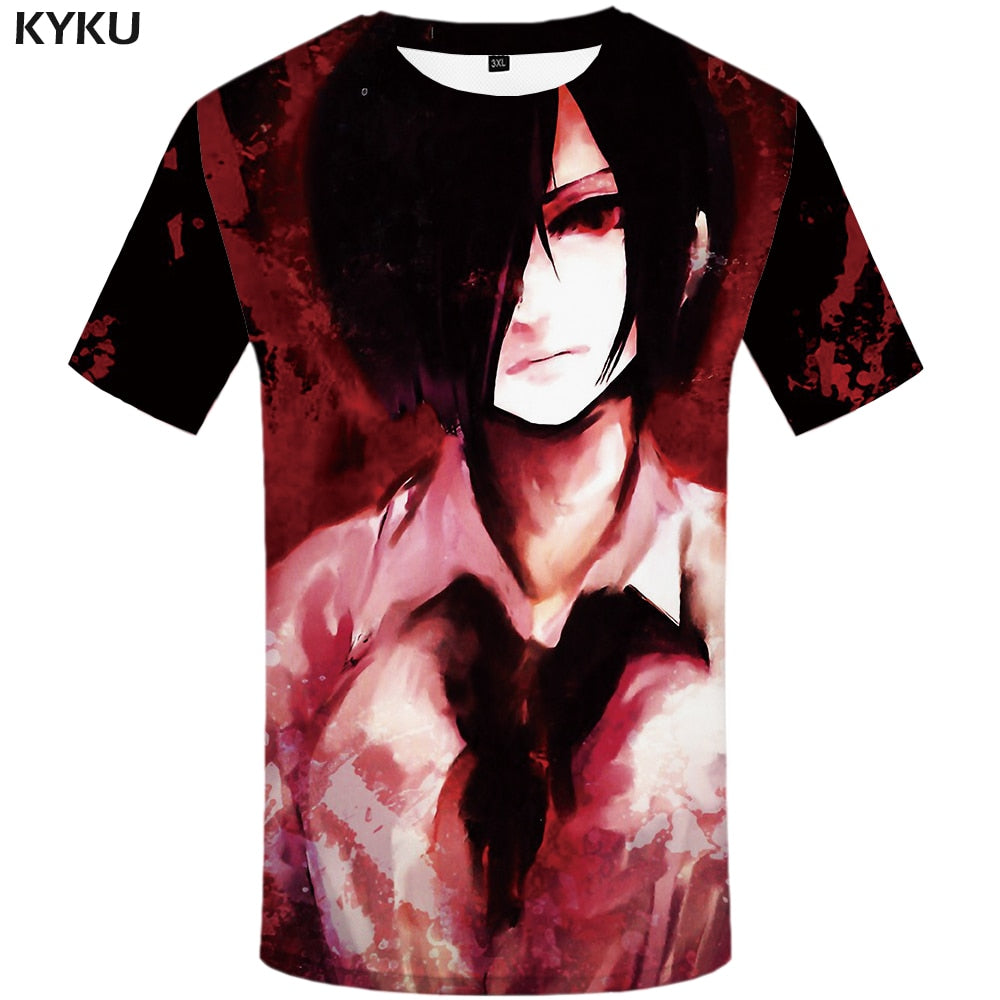 Tokyo Ghoul T-shirt Men Ken Kaneki T-shirts 3d Graffiti Tshirt Printed Japan Tshirts Casual Blood Anime Clothes | Vimost Shop.