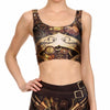 3D Digital Print Woman Cropped Crop Top Sexy Fitness Tops Sleeveless Mechanical Gear women top | Vimost Shop.