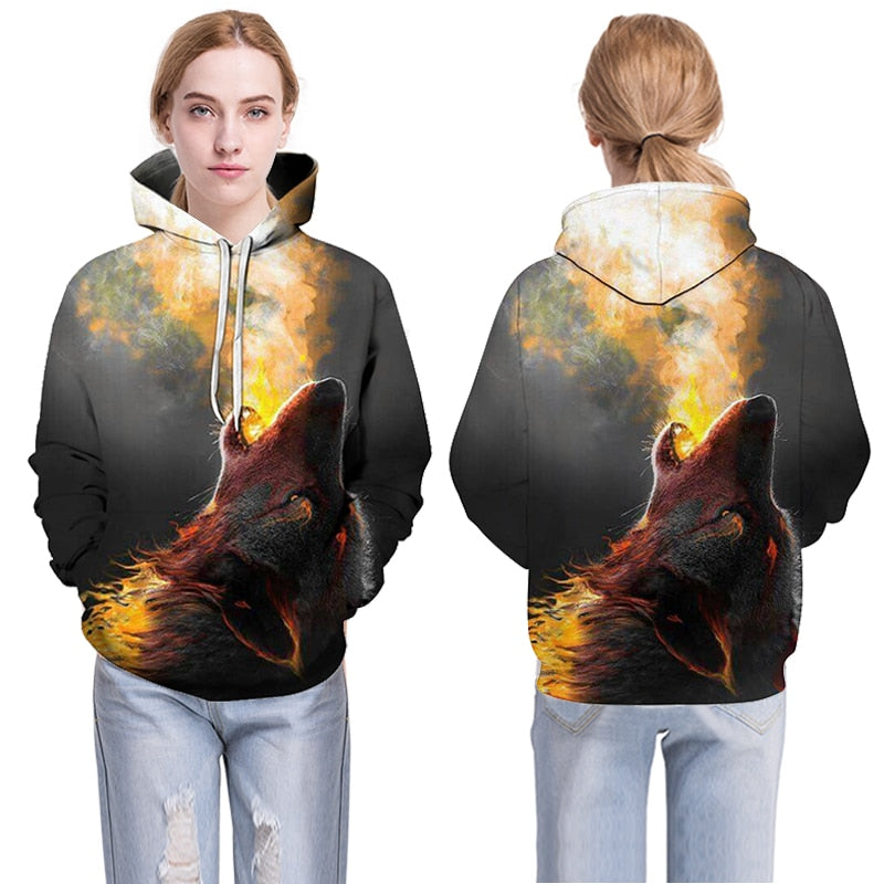 Native 3D Hoodies Men Women Sweatshirts Wolf Hoody Black Tracksuits Harajuku Pullover Streetwear Coat | Vimost Shop.