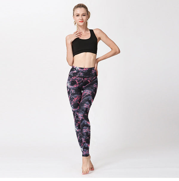 Running Fitness Yoga Pants Women Workout Print Leggings Training | Vimost Shop.