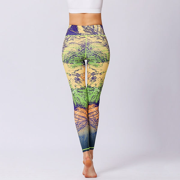 Women Yoga Pants Workout Leggings Fitness Sport Print Athletic Pants | Vimost Shop.