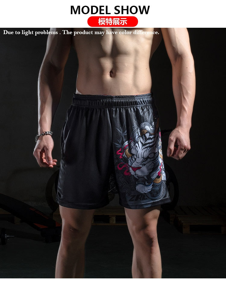 Men Fashion Summer Beach Causal Fitness 3d Print Shorts Brand Clothing Loose Fashion Mens Pattern Funny Trousers | Vimost Shop.