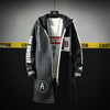 The North Fashion Long Coat Autumn Zipper Windproof Slim Windbreaker Mens Large Size Hip Hop Jackets Clothes Face | Vimost Shop.
