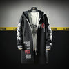 The North Fashion Long Coat Autumn Zipper Windproof Slim Windbreaker Mens Large Size Hip Hop Jackets Clothes Face | Vimost Shop.