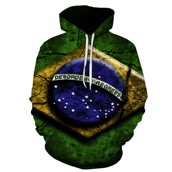 3D Hoodies National flag Canada Hoodies Sweatshirts Fashion Men Women Hoodies Germany/Brazil National flag 3D Hoodie | Vimost Shop.