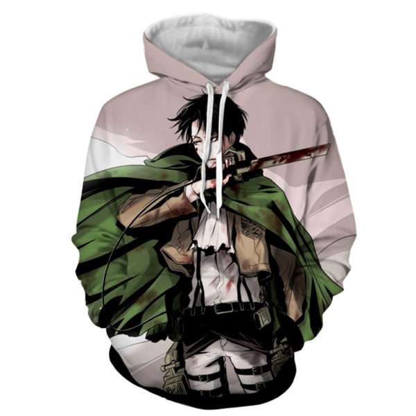 Anime Design Men's 3d Hoodies Fashion Full Printed Hooded Pullovers Male Cool Attack On Titan 3D Sweatshirt Hoodies | Vimost Shop.