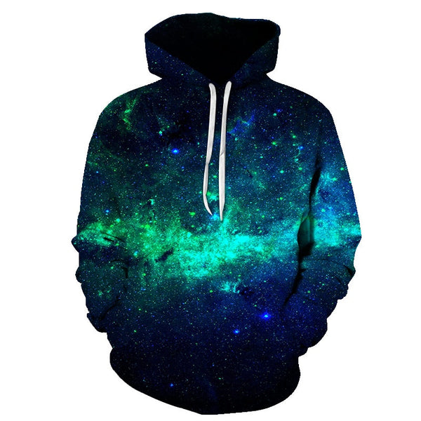 Galaxy Space 3D Printed Forest Cool Fashion Autumn Sweatshirt Thin Hooded Women Hoodie | Vimost Shop.