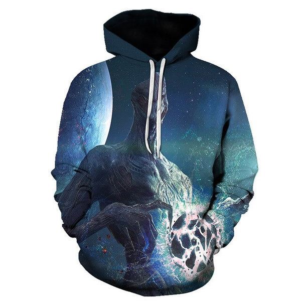 Galaxy Space 3D Printed Forest Cool Fashion Autumn Sweatshirt Thin Hooded Women Hoodie | Vimost Shop.
