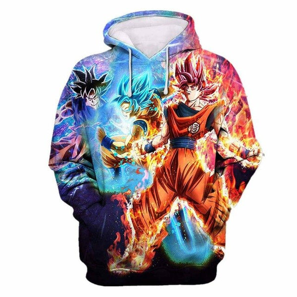 Dragon Ball Z 3D Hoodies Men/Women Pullovers Sweatshirts Strong Goku Print Male Hooded Tracksuits Hoody - Vimost Shop