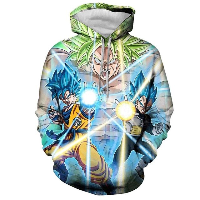 Dragon Ball Z 3D Hoodies Men/Women Pullovers Sweatshirts Strong Goku Print Male Hooded Tracksuits Hoody - Vimost Shop