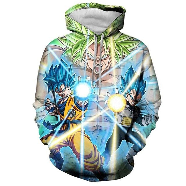 Dragon Ball Z 3D Hoodies Men/Women Pullovers Sweatshirts Strong Goku Print Male Hooded Tracksuits Hoody - Vimost Shop