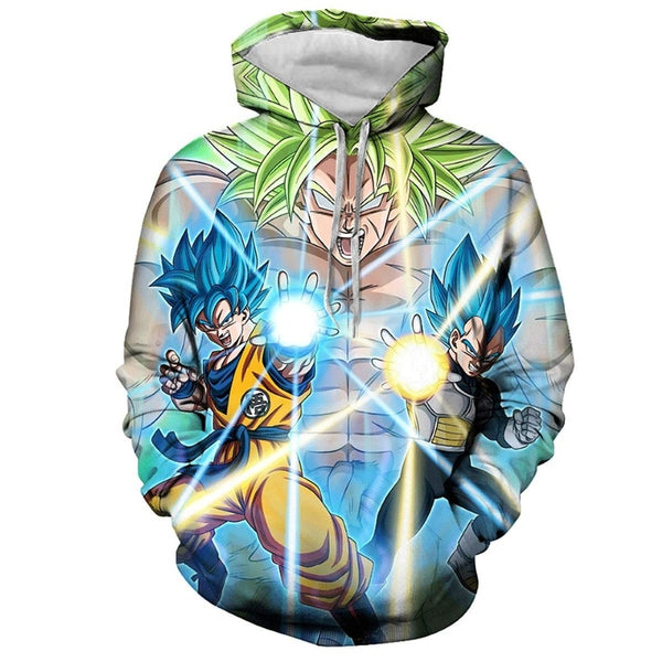 Dragon Ball Z 3D Hoodies Men/Women Pullovers Sweatshirts Strong Goku Print Male Hooded Tracksuits Hoody - Vimost Shop