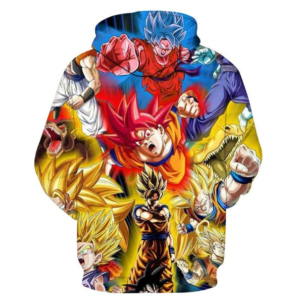 Dragon Ball Z 3D Hoodies Men/Women Pullovers Sweatshirts Strong Goku Print Male Hooded Tracksuits Hoody - Vimost Shop