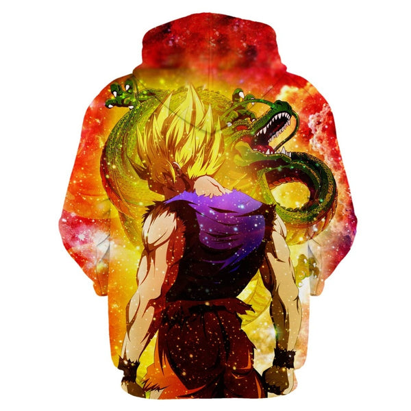 Dragon Ball Z 3D Hoodies Men/Women Pullovers Sweatshirts Strong Goku Print Male Hooded Tracksuits Hoody - Vimost Shop