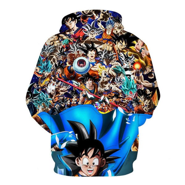 Dragon Ball Z 3D Hoodies Men/Women Pullovers Sweatshirts Strong Goku Print Male Hooded Tracksuits Hoody - Vimost Shop