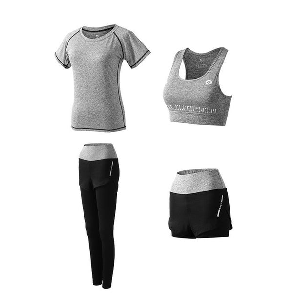 5Pcs Women's Yoga Sets Outdoor Running Yoga Quick Dry | Vimost Shop.