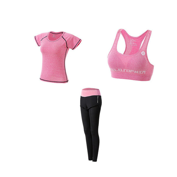 5Pcs Women's Yoga Sets Outdoor Running Yoga Quick Dry | Vimost Shop.