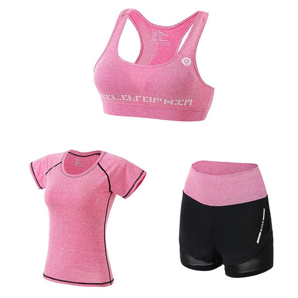 5Pcs Women's Yoga Sets Outdoor Running Yoga Quick Dry | Vimost Shop.