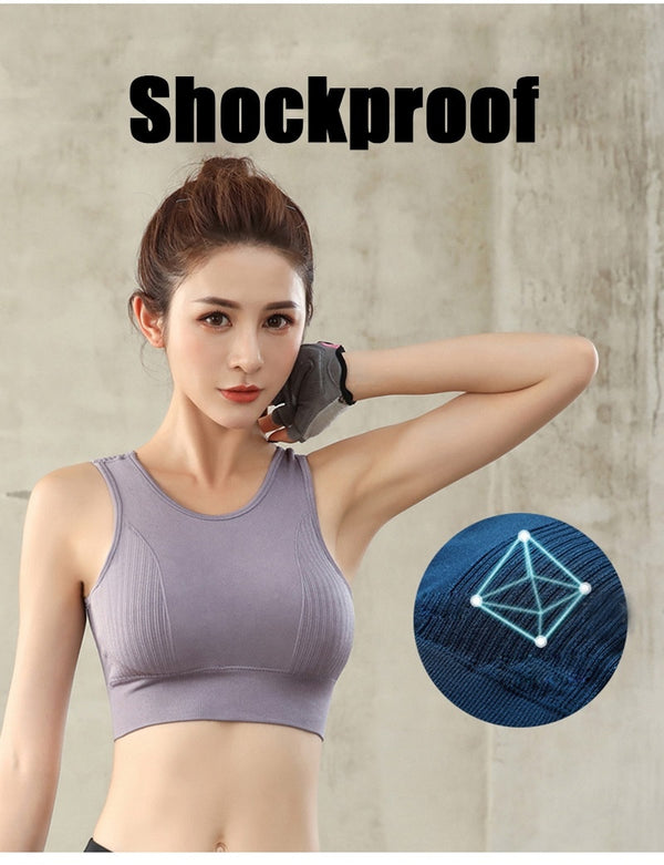 Gym Shockproof Shirt Running Workout Fast Dry Seamless Vest | Vimost Shop.