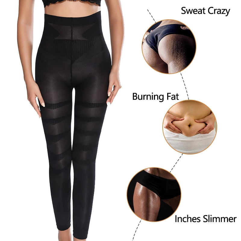 Women High Waist Leggings Tummy Control Shaper Tight Pants Shapewear Shaping Legins Workout Fitness Running Jeggings | Vimost Shop.