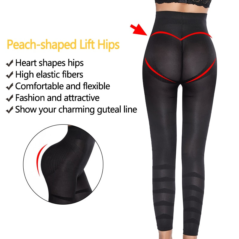 Women High Waist Leggings Tummy Control Shaper Tight Pants Shapewear Shaping Legins Workout Fitness Running Jeggings | Vimost Shop.