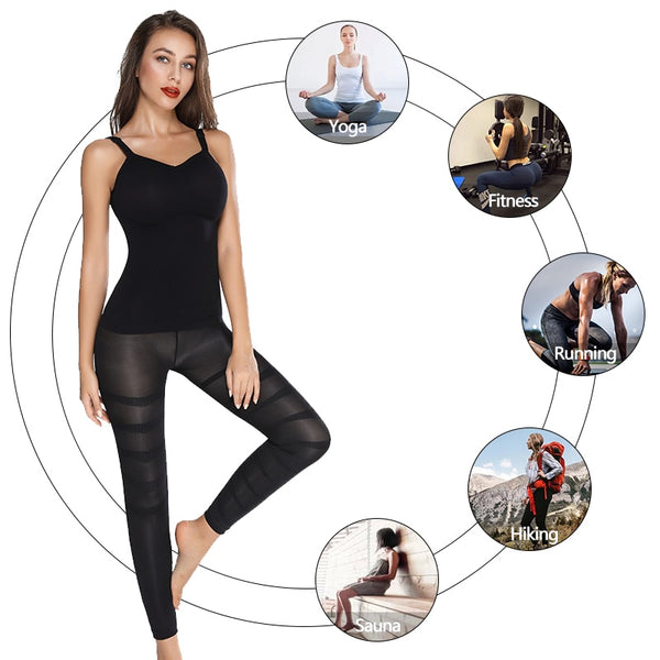 Women High Waist Leggings Tummy Control Shaper Tight Pants Shapewear Shaping Legins Workout Fitness Running Jeggings | Vimost Shop.