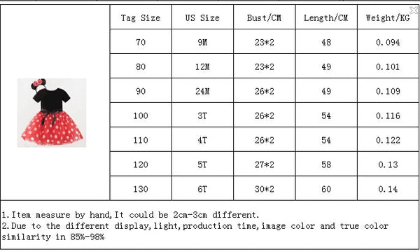 Fancy Baby Girls Clothes Mouse Dress Christmas Costume New Year Carnival Polka Dot Santa Dresses For Girls Holiday Party | Vimost Shop.