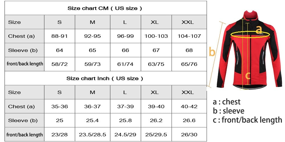 Men Winter Thermal Cycling Jacket Windproof Waterproof MTB Bike Jacket Sports Softshell Coat Bicycle Clothing Reflective