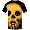 Skull T-shirt Men Flower Tshirts Casual Character Anime Clothes Harajuku Tshirt Printed Animal T-shirts 3d | Vimost Shop.