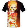 Skull T-shirt Men Flower Tshirts Casual Character Anime Clothes Harajuku Tshirt Printed Animal T-shirts 3d | Vimost Shop.