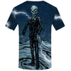Skull T shirt Men Metal Tshirt Printed Rose Anime Clothes War Shirt Print Harajuku T-shirts 3d Mens Clothing | Vimost Shop.