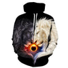 Novelty Flame Lion Hoodie Men's Animal Men's Clothing Flame Hoodie Sweatshirt Sweatshirt 3D Hoodie Sportswear Unisex clothing | Vimost Shop.