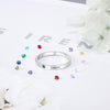 925 Sterling Silver Personalized Name Ring with Birthstone Custom Name Engraved Silver 925 Rings for Women Fine Jewelry | Vimost Shop.