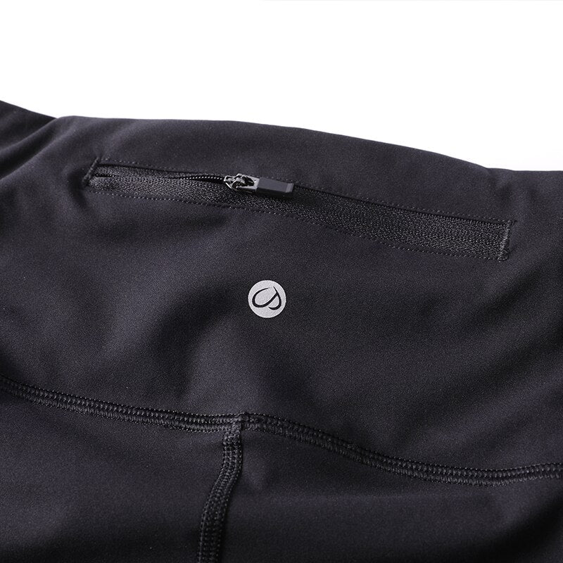 Women's Luxury High Waist Yoga Leggings Sports Capri with Zip Pocket-17 Inches